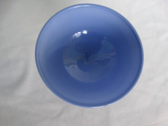 Hazel Atlas Glass Moderntone Platonite Pastel Blue Sherbet Very Good Used Cond.