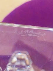 Val St. Lambert Crystal CANDLESTICK 9 1/4″ Tall Signed (NF)