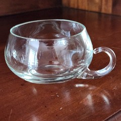 NEW *4* Blown Glass Moderno Riekes-Crisa Vintage Crystal Punch Cups