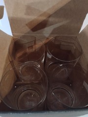 Set of 4 Ralph Lauren Polo Scene High Ball Glasses Etched Crystal ~ USA
