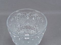 French Baccarat Pressed Flint Glass Diamond Sand Pattern Water Goblet Circa 1840