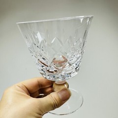 4 Set Stuart England Glengarry 5”T Crystal Water Goblet/Sherbet/Wine Glasses