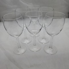 GUC ARC Crystal Wine Glass Set – Set Of 6 – Merlot Chardonnay Cabernet Riesling