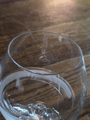 Pair Vtg HEAVY Galway Crystal Cognac Brandy Snifter Etched Swirl Glass 5” OLD