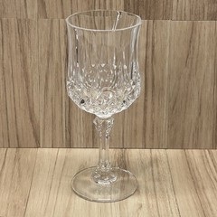 Cristal D’arques Durand Longchamp 24% Lead Crystal Wine Glass France Diamond Cut