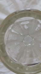 Set of 2 Clear Fluted Glass Tumbler Glasses, Drinking Tumblers in Clear Glass