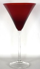 Lenox Holiday Gems Ruby Martini Glass Long Stem 8.75″ Red Crystal Replacement