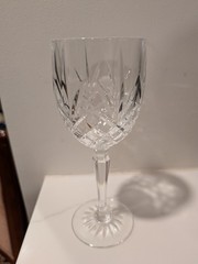 Marquis by Waterford Brookside Cut Crystal Water Goblet, 7 5/8″ Tall