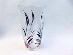 6 Vtg Hazel Atlas Swanky Swigs Farm Scene Wheat Harvest Drinking Glass Tumblers