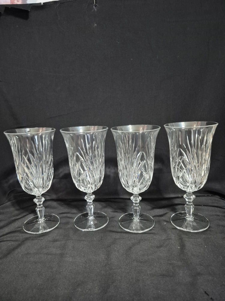 GORHAM CRYSTAL ROSEWOOD ICED TEA BEVERAGE GLASS MARQUIS BY WATERFORD SET OF 4