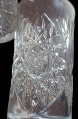 2 Vintage Hobstar Highball Star of David Libbey USA Glasses 16oz Heavy Set of 2