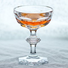 Vintage Hand Cut K9 Crystal Glass Stemware For Martini/Cocktail/Wine 4oz