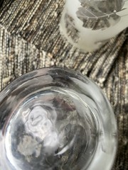 MCM Libbey Silver Leaf Frosted Tumbler Drinking Glasses Vintage 1950s – Set of 4