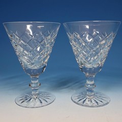 Waterford Crystal – Adare – Set of 2 Water Goblets Glasses – 5½ inches