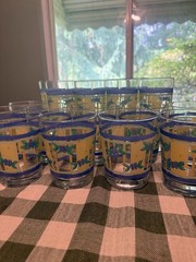 Pfaltzgraff Summer Breeze Old Fashioned Glassware Tumblers, Set of 20