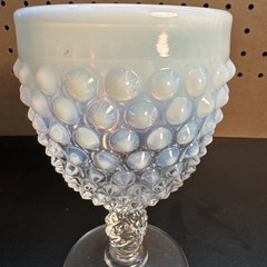FENTON HOBNAIL FRENCH OPALESCENT WATER GOBLET