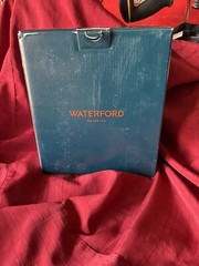 2 Waterford Crystal Book of Kells Iced Beverage Glasses in Box – Mint 6.75″