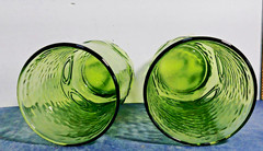 VTG Anchor Hocking Heritage Hill Avocado Green Drinking Glasses 5.5” – Set of 2