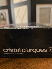Cristal d’Arques Longchamp 24% Lead Crystal 6 Goblets Shot Glasses 2.2 Ounces