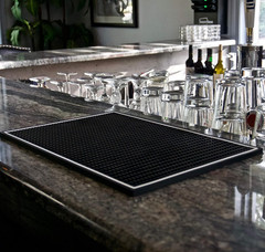 Premium Bar Mat for Countertop, Coffee Mat, Dish Drying Mat, 18 in X 12In Durabl