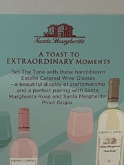 Estelle Colored Glass Signed Hand-blown Stemless Wine Set Of 6 Brand New In Box