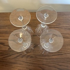 New Cristal D’Arques Enchante Lead Crystal Goblets France 8” 10oz Set Of 4 Boxed