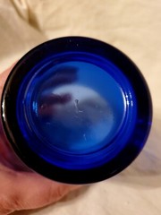 Vintage Libbey Dark Cobalt Blue Flared Old Fashioned Glass Replacement Single