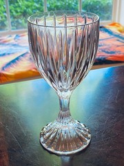Mikasa 4-Lot Park Lane Pattern 6 3/8″ Crystal Goblet Wine Glasses SN 101/001