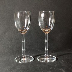 SCHOTT ZWIESEL BAMBOO CORDIAL GLASSES, Cut Lead Crystal, 5 1/2″, 3 Oz, 2PCS