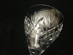 Edinburgh Cut Crystal Wine Goblet, 4 3/4″ Tall x 3 1/4″ Dia, Made in Scotland