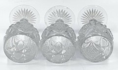 Set of 3 Pennsylvania Clear by U.S. Glass 4.25 Tall Wine Cordial Goblet Glasses
