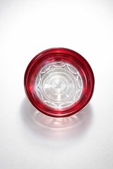 Vintage Ruby Red Flash Glass Goblet