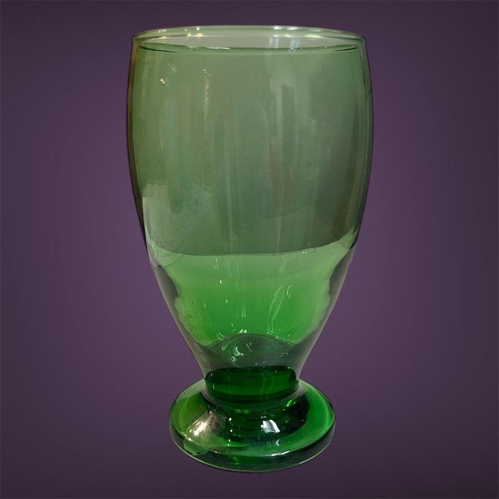 Cristar Set Of 4 Lexington Copa Green Glass/tumblers. Green Drinking Glasses