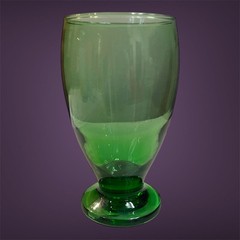 Cristar Set Of 4 Lexington Copa Green Glass/tumblers. Green Drinking Glasses