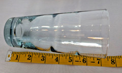 Set of 3 Libbey Aqua Saturn Ripple Optic 16oz Tumblers Vintage Glasses