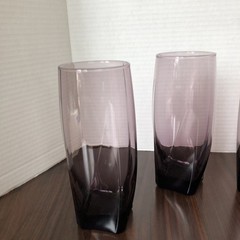 VTG Set of 4 Libbey Imperial Plum Glasses Tumblers Iced Tea 16 oz