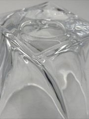 Set of (4) of Mikasa Twisted Motion Crystal Old Fashioned 3.75” Tumblers