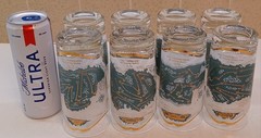 60s CERA Golf Highball Glass, Augusta Natl, Baltusrol, Pebble Beach, etc *READ*