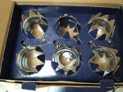 Mikasa Ripple Punch Cups Set of 6 16 oz Mint in Box 5047602