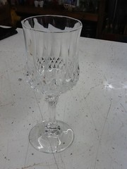 Vintage Cristal D’Arques-Durand Longchamp Crystal Wine Glasses 6.5”H Set Of 4