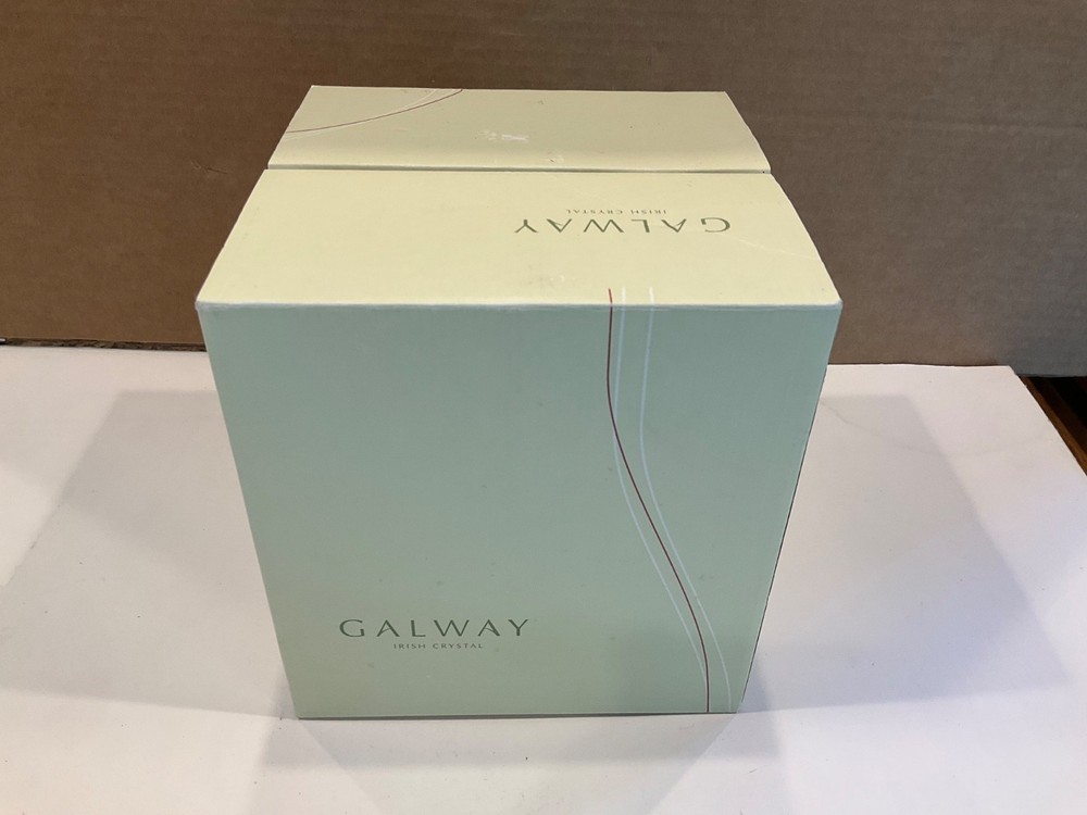 Galway Irish Crystal Kylemore Wine/Water Goblets Set of 4 ~ 7 5/8″ #10500 w/tags