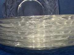 (8) Vintage Libbey Rock Sharpe Washington luncheon plate cut 8 in
