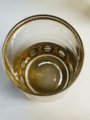 MCM Culver, LTD. Antigua Gold Highball Tumblers 5.5” 22 Karat Gold Set Of 7