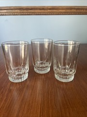 KIG Indonesia Clear 8 Oz Glass Tumblers Water Juice Glasses Set of 3