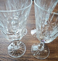 Waterford Kylemore Crystal Water Goblets 6″ high Set Of 4