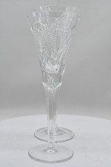 Vintage Waterford Millennium Collection Happiness SFL3 Pair Of Toasting Flutes