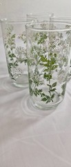 Rare vintage Libby Queen Anne’s Lace tumbler by M. Dia set of 4