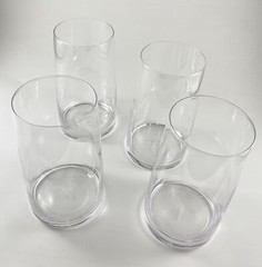 Mikasa Crystal Hand Blown Glasses (4) 5.75” Tall