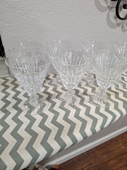 Waterford Crystal Colleen Short Stem Water Claret Wine Goblet Set Of 7