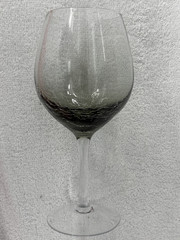 PIER 1 — SMOKE CRACKLE — RED WINE GOBLETS — 3